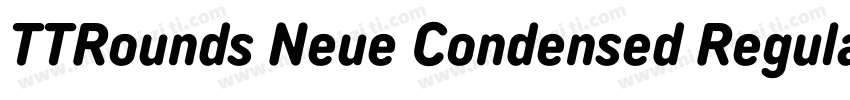 TTRounds Neue Condensed Regular字体转换